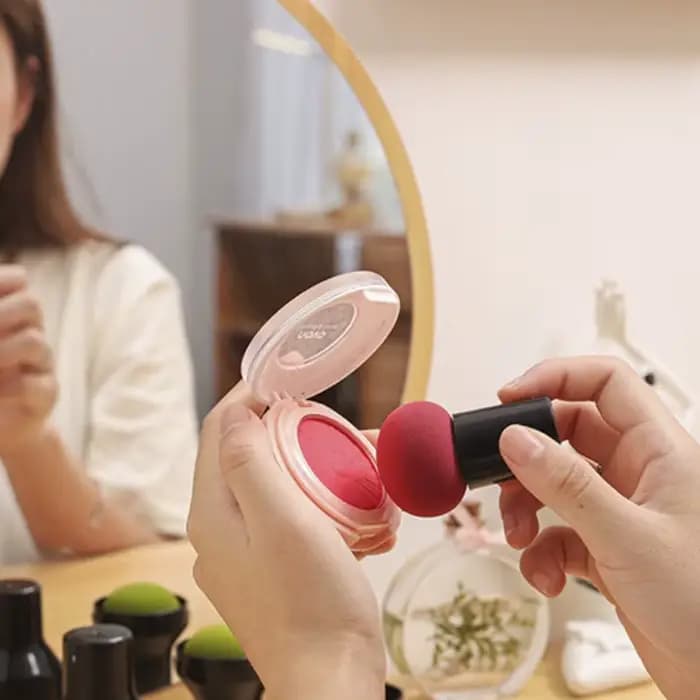 1PC tête de champignon bouffée cosmétique fond de teint éponge de maquillage