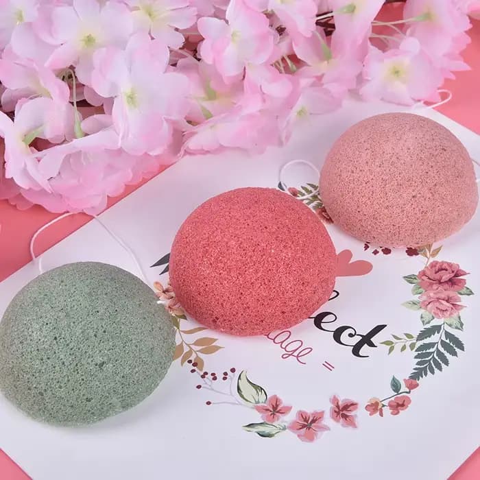 Konjac naturel Konnyaku bouffée exfoliant nettoyer