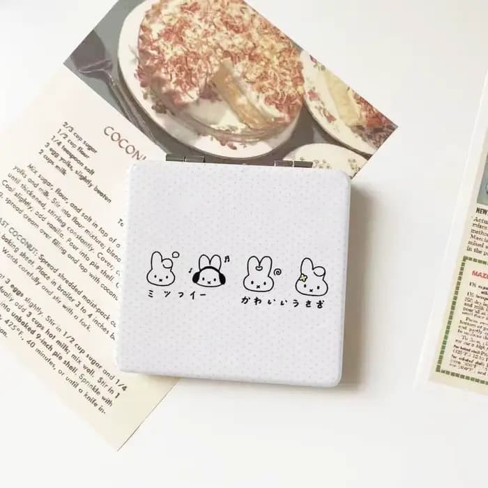 Miroir de maquillage Kawaii Miffy