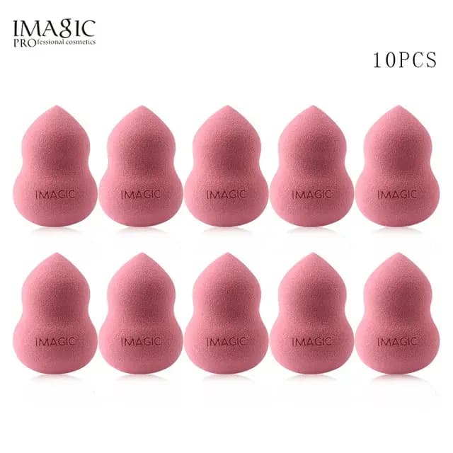 IMAGIC 10 pièces éponge de maquillage bouffée humide et sèche