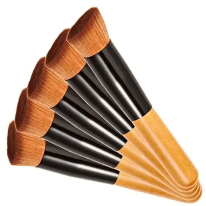 Pinceaux de maquillage multifonctionnels à dessus plat