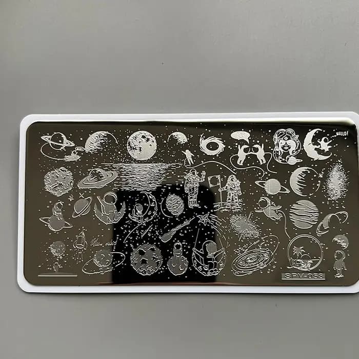 XMQ-Plaques d'estampage Nail Art, modèle de fleurs, freins