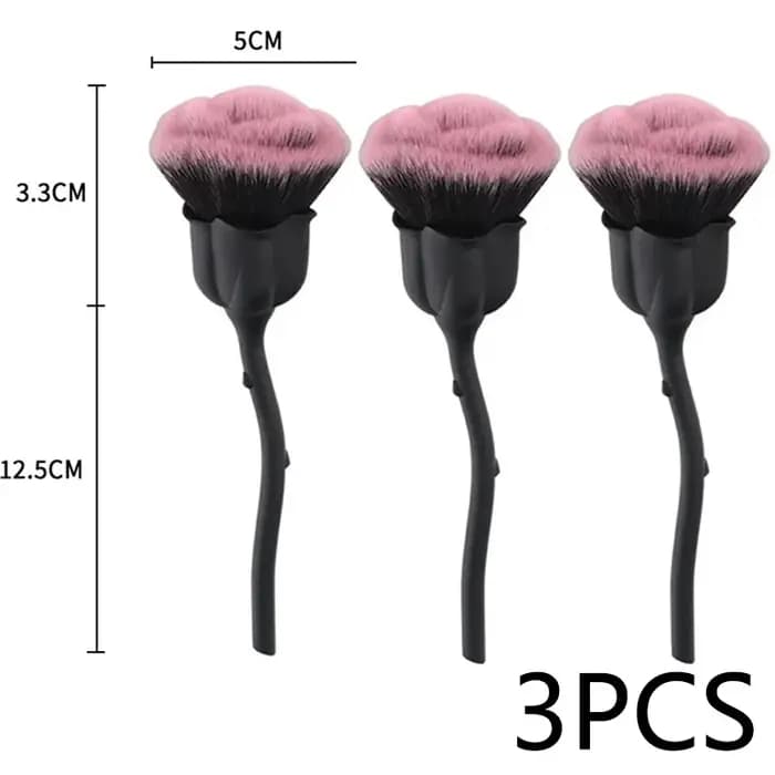 Brosse douce en forme de Rose pour manucure