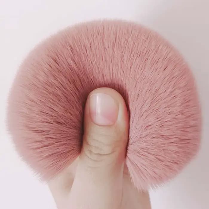 CALIYI 1/2 pièces moelleux poudre libre Blush pinceaux Portable MINI luxe maquillage brosse voyage cosmétique