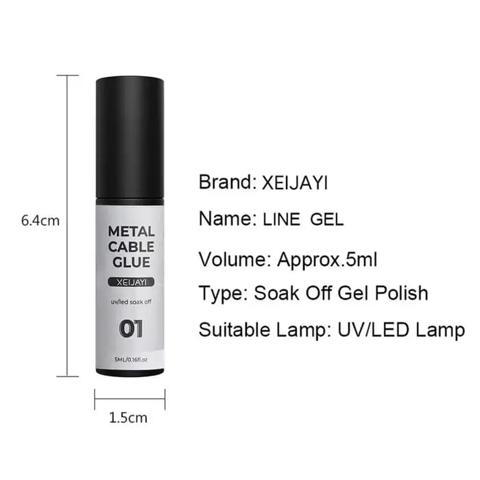 Vernis à ongles en Gel pour peinture métallique dorée