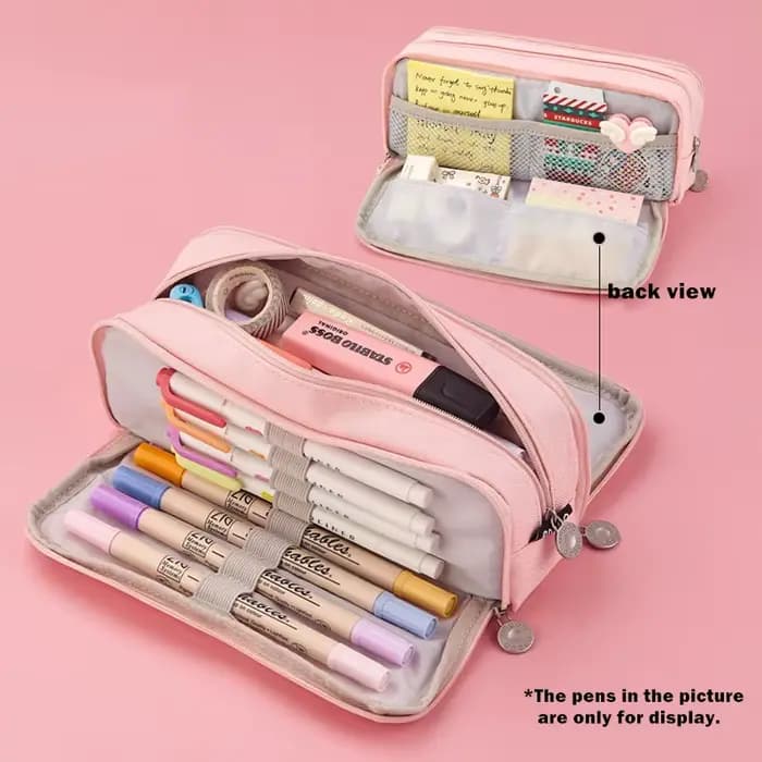 Grande Trousse à Crayons Créative Kawaii pour Garçon et Fille, Sac de Rangement pour Stylos d'Enfant