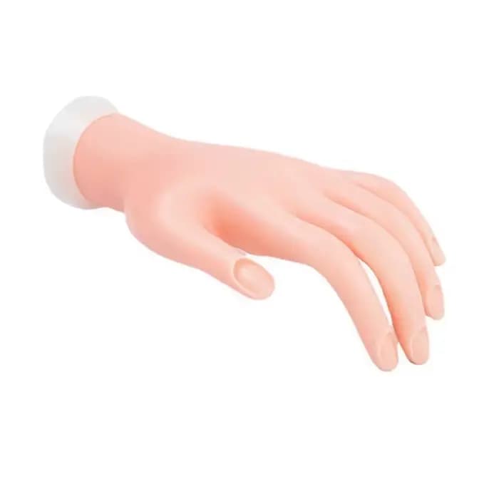 Main d'entraînement pour ongles en acrylique, mains de mannequin pour la pratique des ongles, mains
