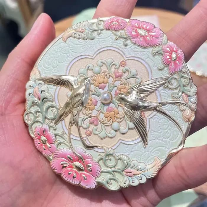Miroir de maquillage Portable de style chinois