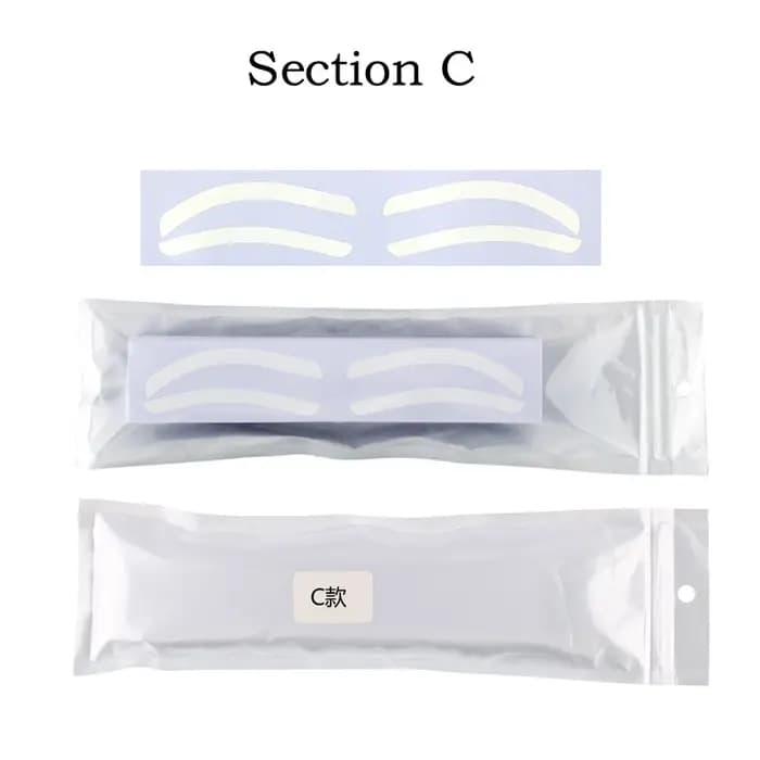 Pochoir de conception de sourcils jetable