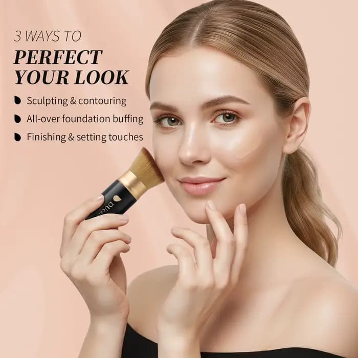 Pinceau de maquillage rétractable DUcare pour fond de teint liquide