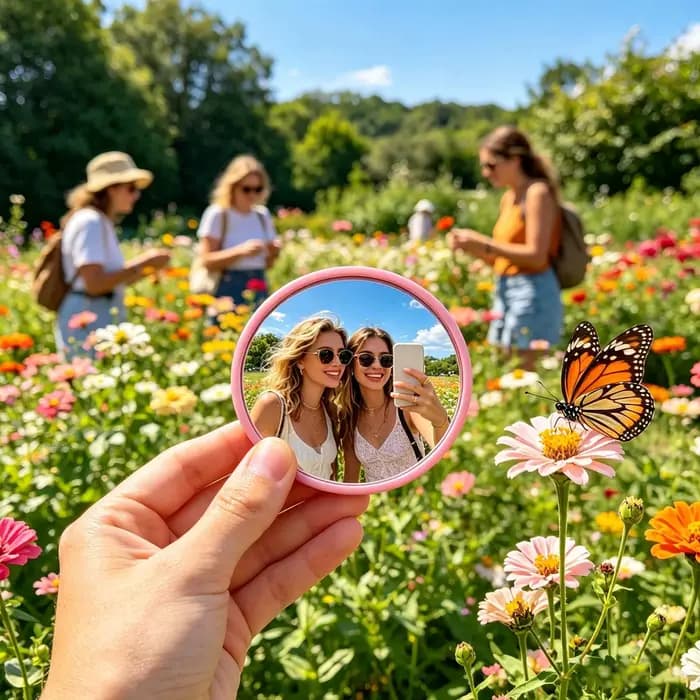 Miroir de voyage compact 1