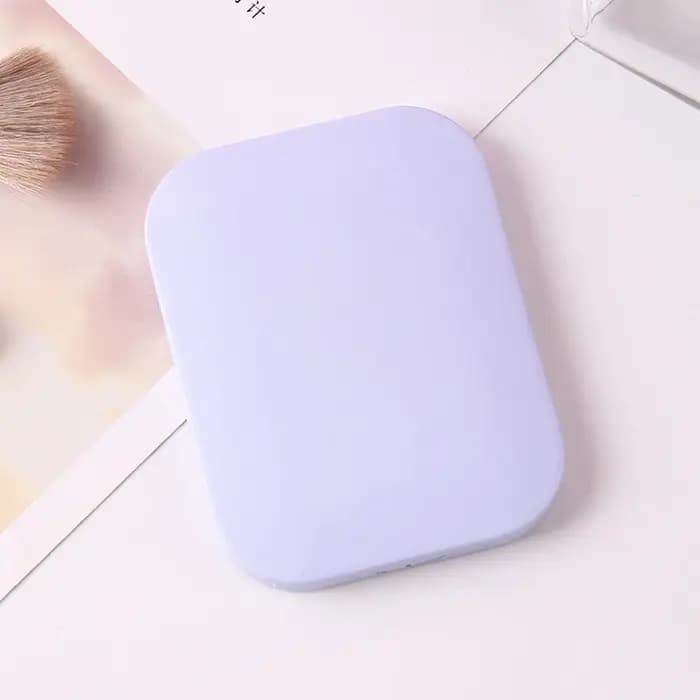Miroir de maquillage pliant portable avec peigne pour fille