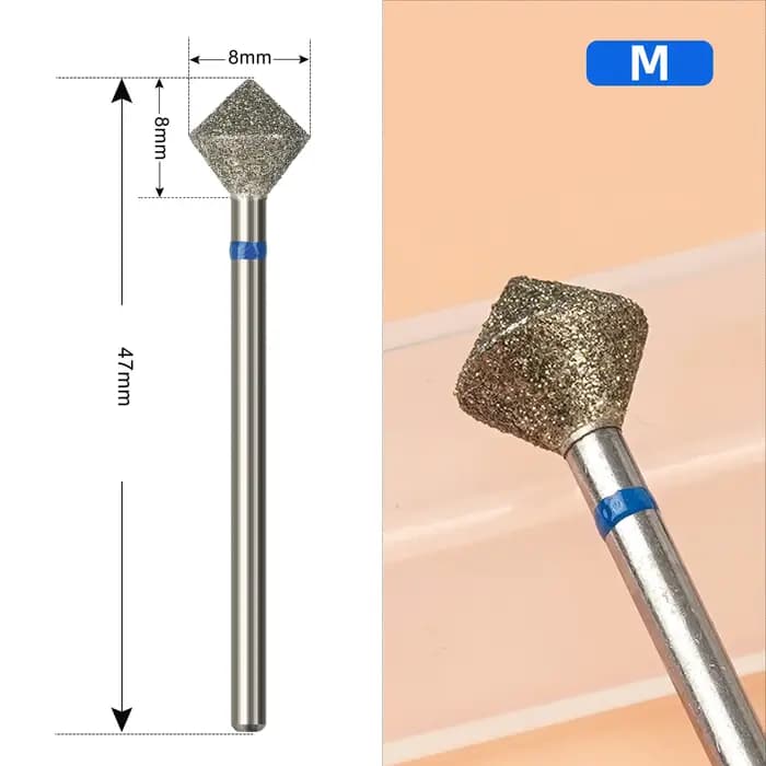 C Radians diamant foret à ongles outil de coupe de bord d'ongle