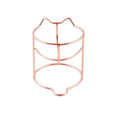 Support de bouffées de poudre de gourde, éponge de maquillage, boîte de support de bouffée de poudre d'œuf, organisateur de sèche-linge, outil de support d'étagère de beauté 1 pièce