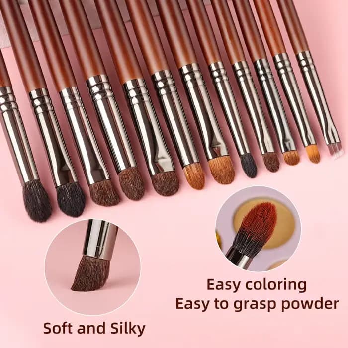OVW 9/12 pièces Panceau Maquillage yeux cheveux naturels pinceaux