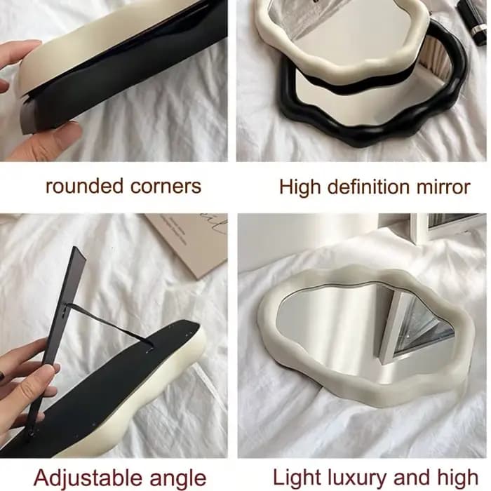 Miroir de maquillage de style nordique