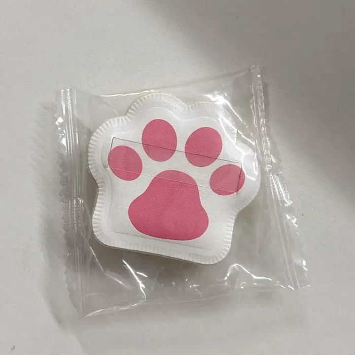 Éponges à poudre douce bouffantes fond de teint crème coussin bouffée chat griffe forme maquillage é