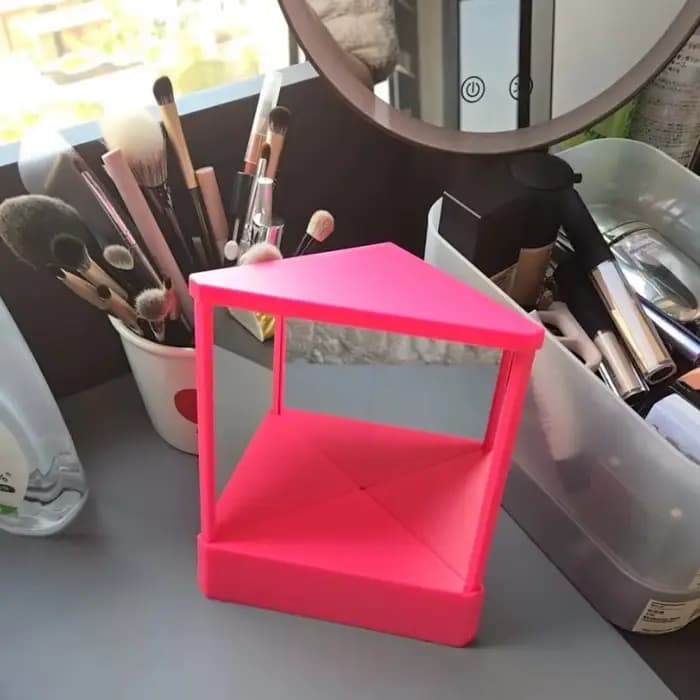 Miroir de maquillage réel