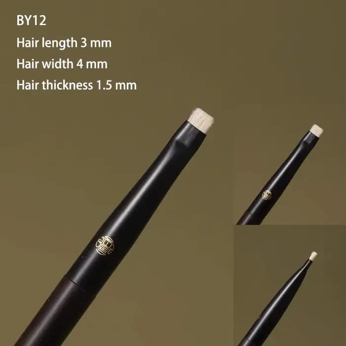 Pinceaux de maquillage professionnels faits à la main, brosse de mélange d'ombre à barrage, cheveux