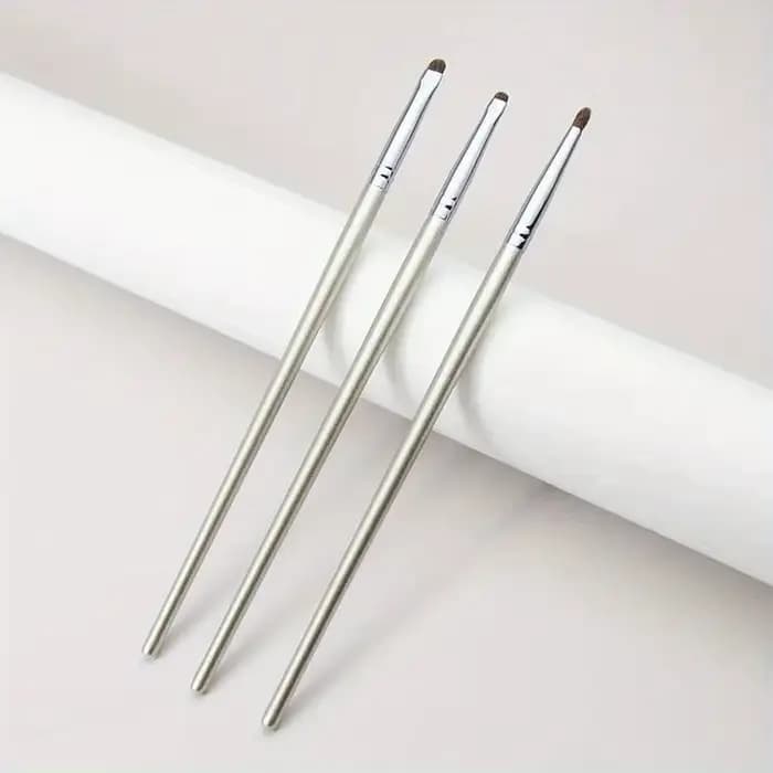 Petit pinceau pour fard à paupières, manche en plastique ABS, poils de cheval naturels, pour mélange