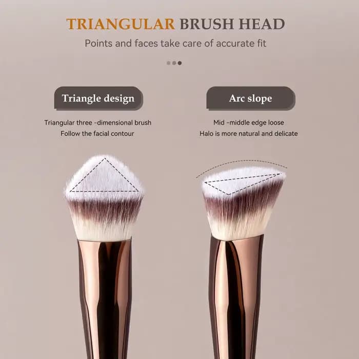 Ensemble de pinceaux de maquillage de voyage avec étui