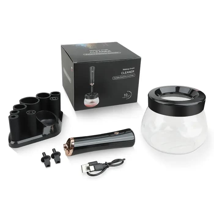Nettoyeur de pinceaux de maquillage électrique professionnel, lavage rapide, séchage, pinceaux de ma