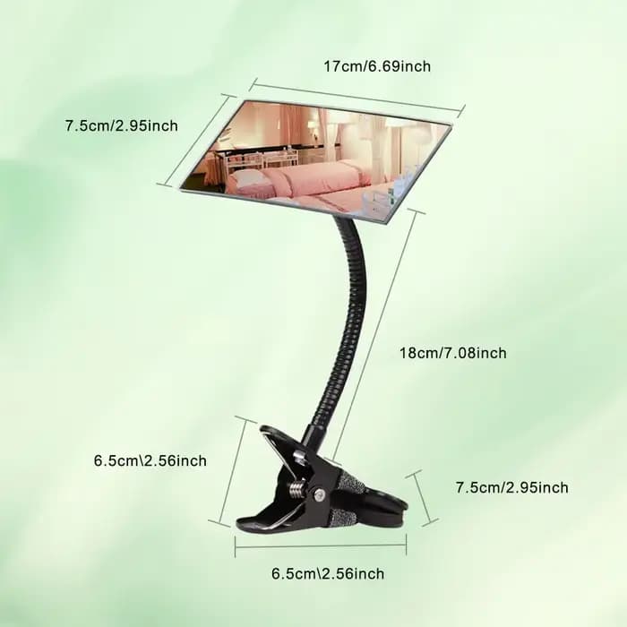 Miroir de maquillage à Clip sur bureau d'ordinateur, sécurité personnelle de la vie privée, miroir à