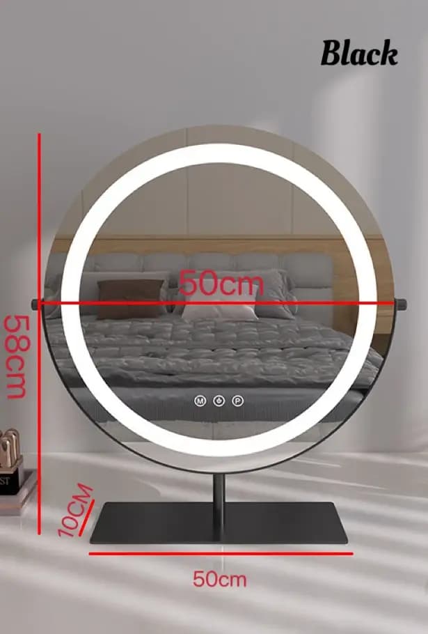 Miroir de Maquillage de Vanité Éclairé avec Lumières Trois Modes d'éclairage de Couleur
