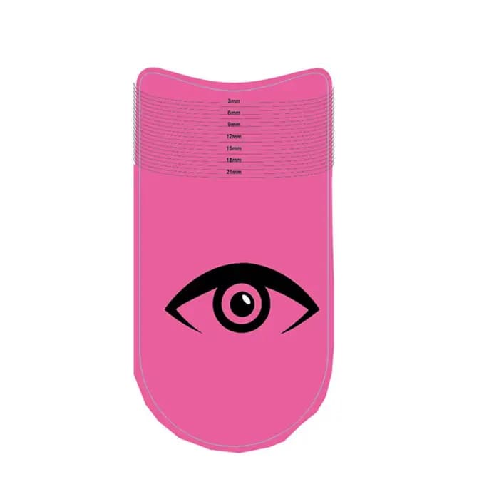 Règle de mesure de la symétrie des cils, gabarit pour cils, outils de beauté pour sourcils, règle de