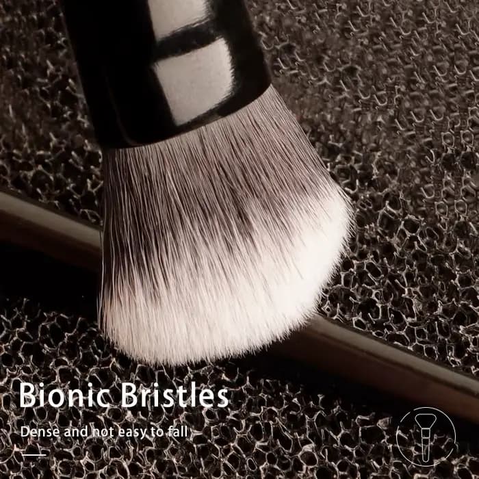 Kat Von d-pinceau de maquillage 35 pinceau anti-cernes cheveux en fibres douces élégant manche noir pinceaux