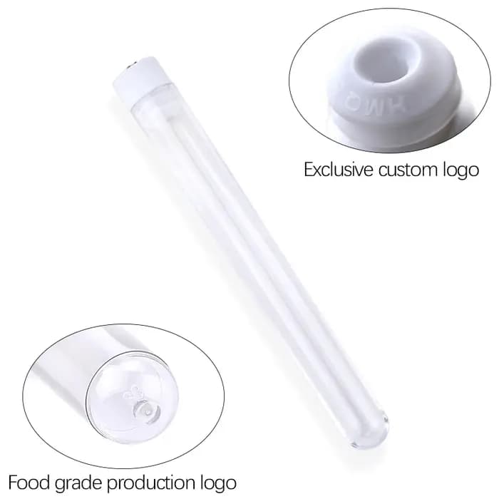 Tube de brosse à sourcils en diamant vide et réutilisable, 100 pièces, étui de baguette de Mascara,