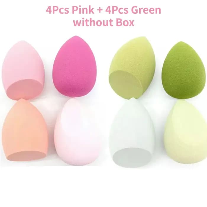 4/8 pièces maquillage éponge mélangeur beauté oeuf cosmétique bouffée douce fond de teint éponges poudre