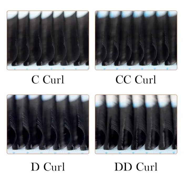 AGUUD-Extensions de Cils Individuels en Faux Vison, 16 Rangées, 16-20mm, 256 Cils en Cachemire Noir,