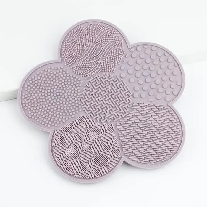 1 tapis de nettoyage pour pinceaux de maquillage en silicone
