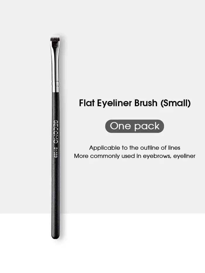 KSHBO Eyeliner brosse à sourcils ne mange pas de poudre facile à guérir la main lame tête plate circulaire Arc réparation des yeux pinceau de maquillage