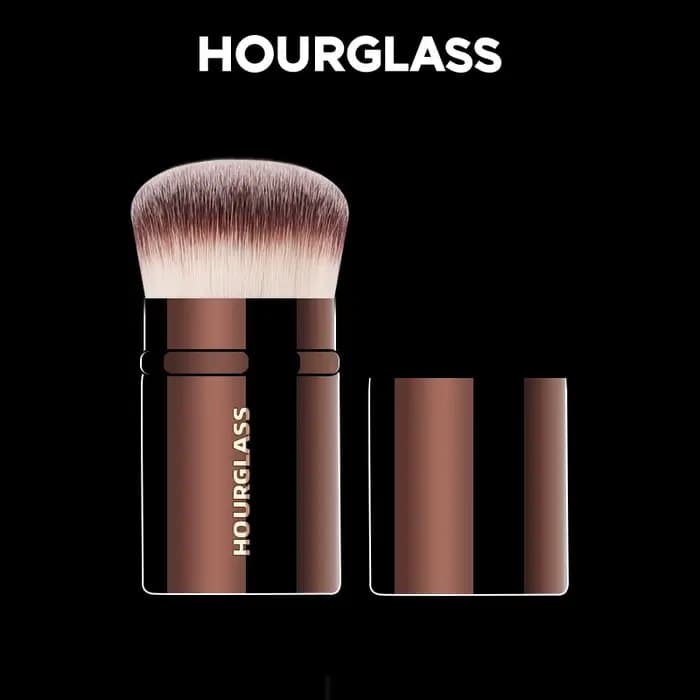 Pinceau de maquillage professionnel rétractable 3-en-1 multifonction pour fond de teint