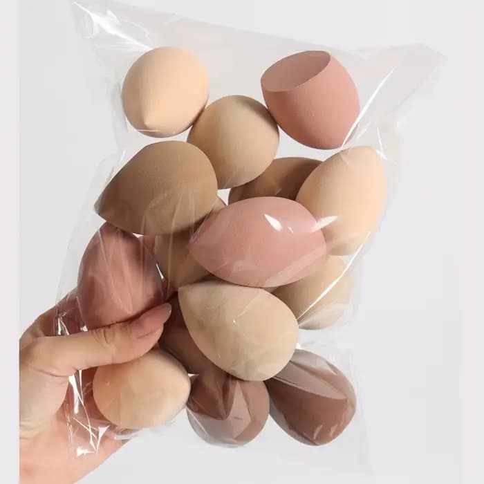 Ensemble d'éponges de maquillage ombrées 5-10 pièces – Vegan à double usage pour liquide/poudre | Essentiels de voyage