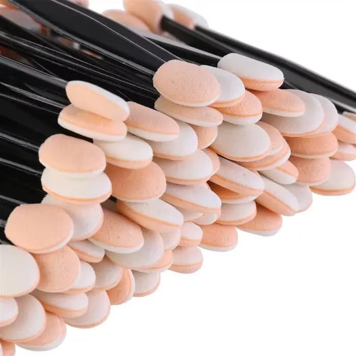 5/30/50/100 pièces pinceau fard à paupières double face éponge Nylon ensembles maquillage ombre