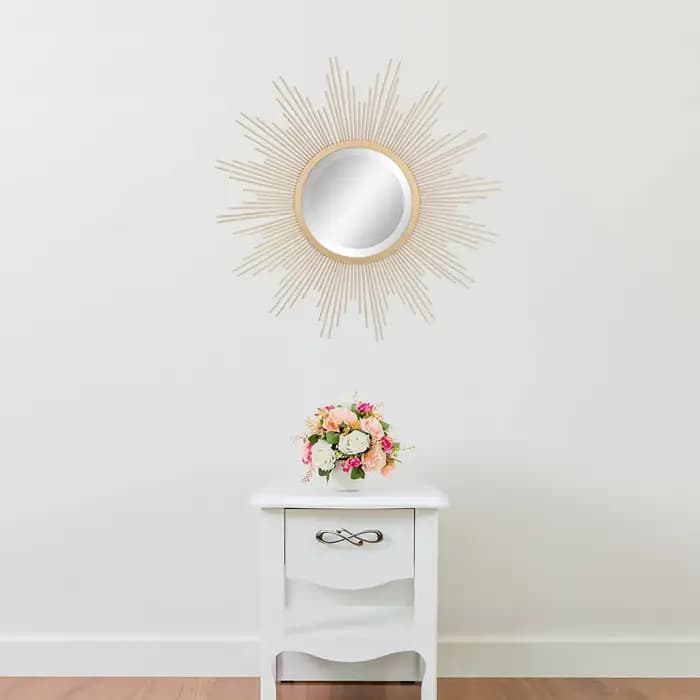 Décorations murales en métal miroir européen