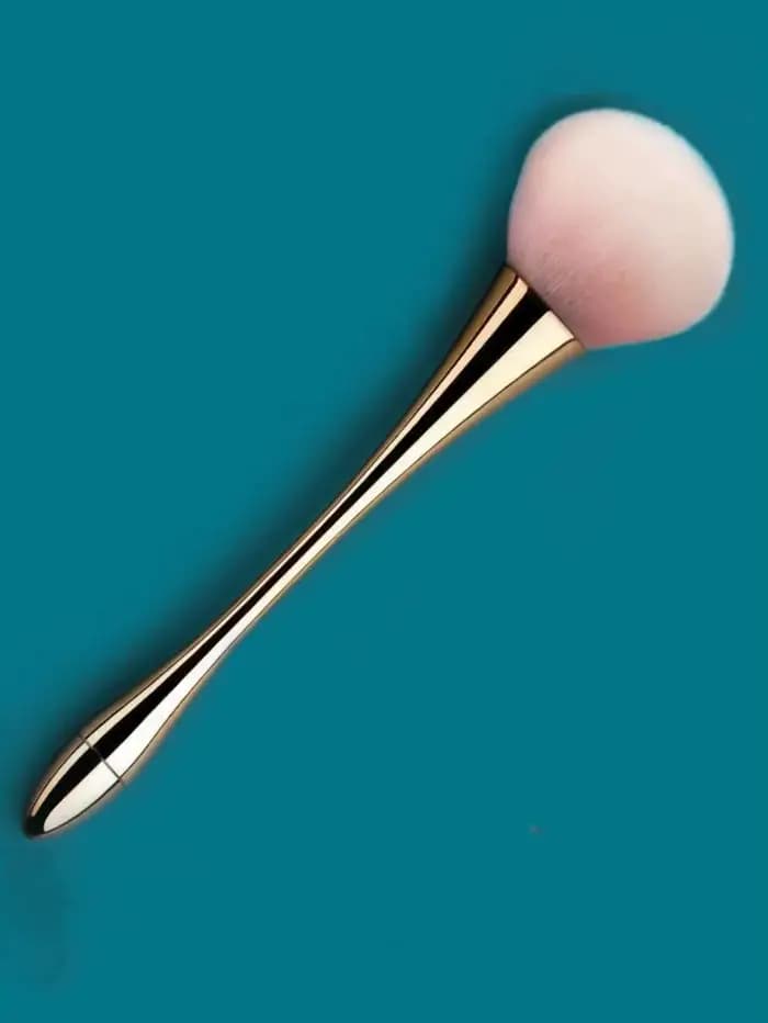 Brosse à poudre libre à petite taille, cheveux doux et moelleux, pour Blush, réglage de la poudre, o