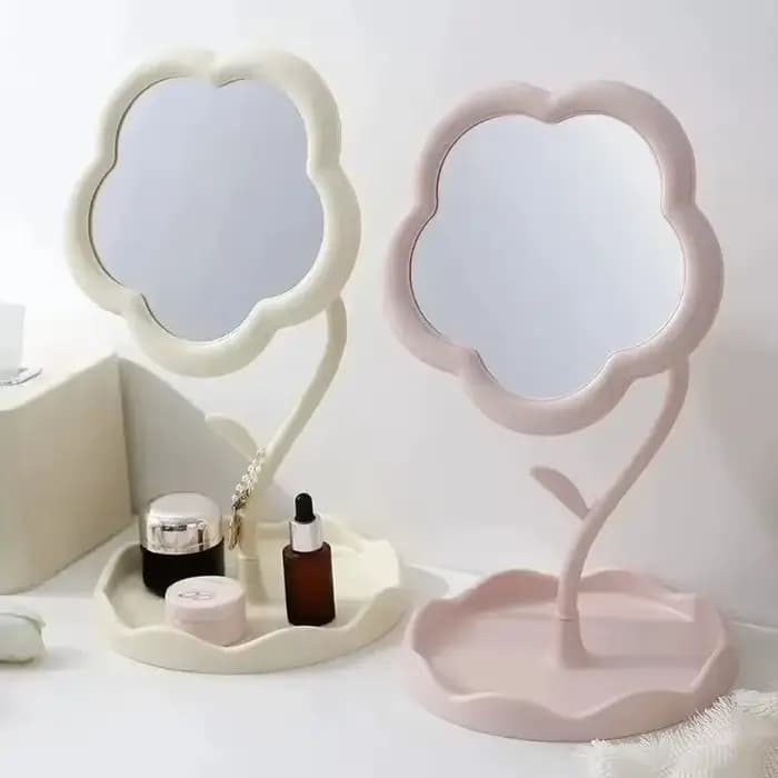 Miroir de bureau floral