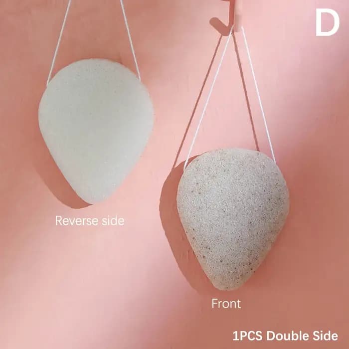 Éponge de maquillage Konjac naturelle, accessoire de nettoyage du visage