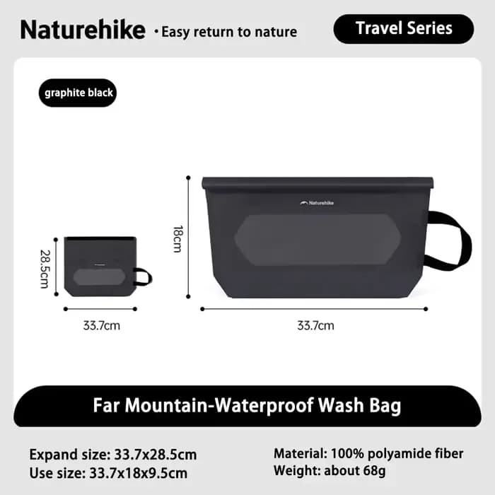 Trousse de Toilette Imperméable Naturehike, Organisateur de Voyage, Trousse de Maquillage, Trousse de Beauté, Pochette de Maquillage, Trousse de Lavage