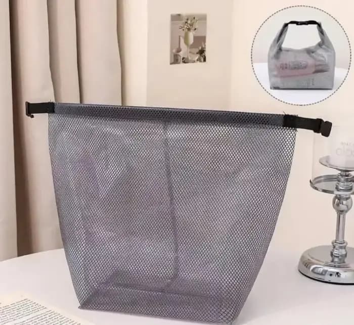 Sac de rangement étanche avec cordon de serrage, trousse de toilette unisexe de grande capacité pour la natation, convient pour la lessive à la salle de sport, les articles de toilette de salle de bai