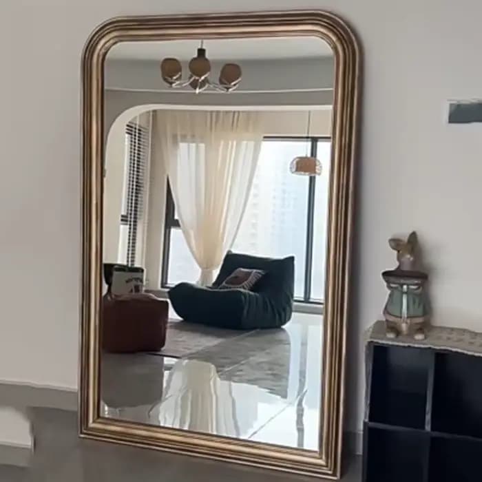 Miroir de maquillage rectangulaire pour femmes