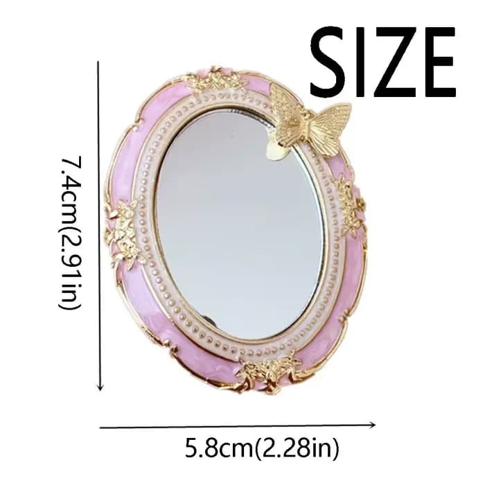 Miroir de maquillage rétro portable