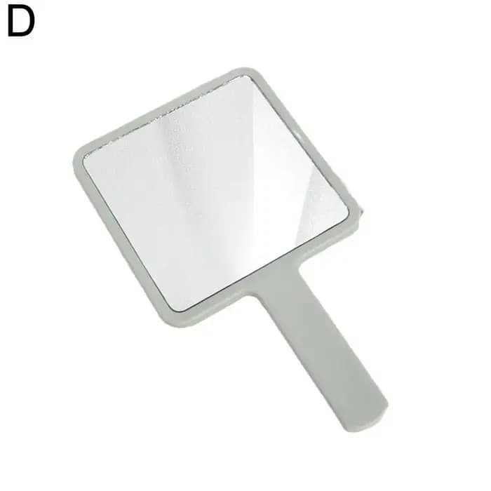Miroir de maquillage carré compact avec poignée