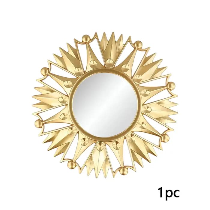 Miroir décoratif moderne à cadre doré