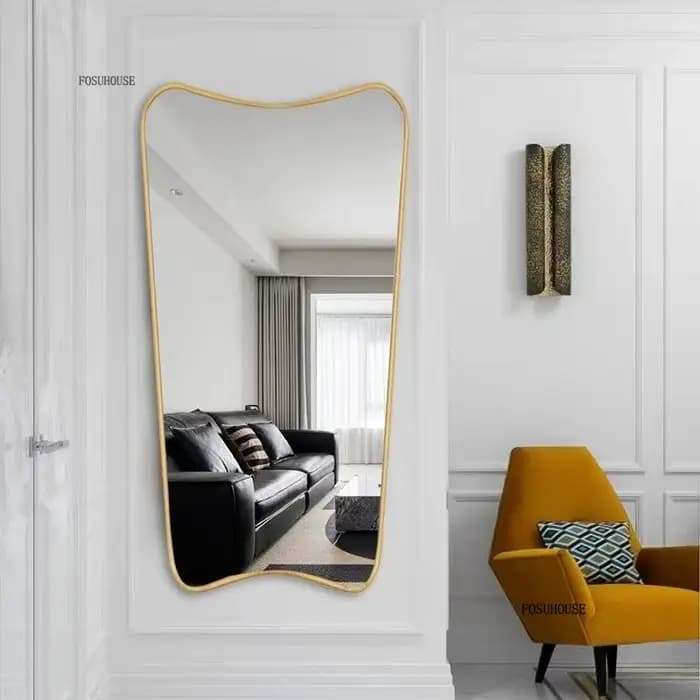 Miroir de maquillage mural rétro français