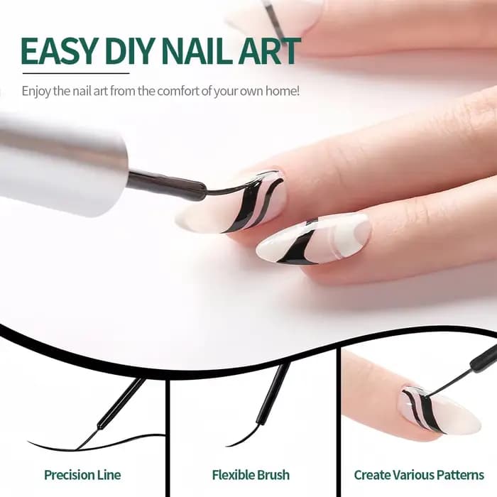 NAILPOP Gel vernis à ongles Liner 8ML 5 couleurs Nail Art peinture Gel pour pointes françaises tourb